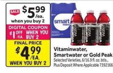 Vitaminwater, Smartwater or Gold Peak