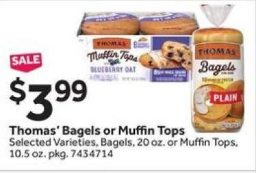 Thomas' bagels or muffin tops