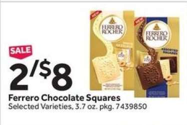 Ferrero Chocolate Squares