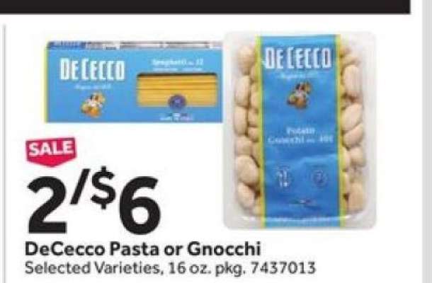 DeCecco Pasta or Gnocchi