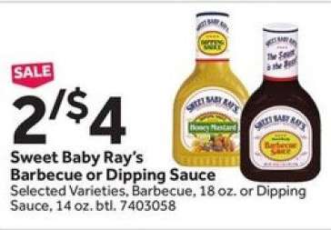 Sweet Baby Ray's Barbecue or Dipping Sauce