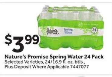 Nature's Promise Spring Water 24 Pack