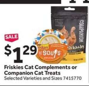 Friskies Cat Complements or Companion Cat Treats