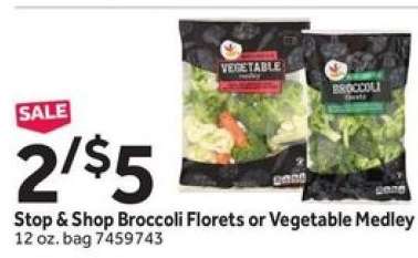 Stop & Shop Broccoli Florets or Vegetable Medley