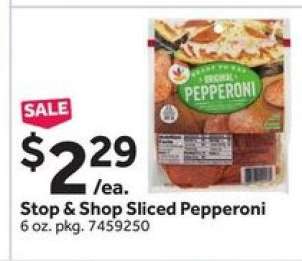 Stop & Shop Sliced Pepperoni