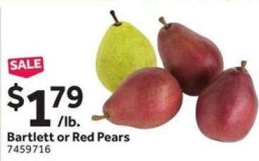 Bartlett or Red Pears