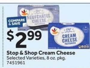 Stop & Shop Cream Cheese