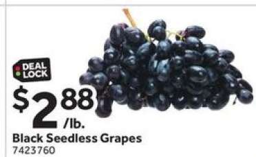 Black Seedless Grapes