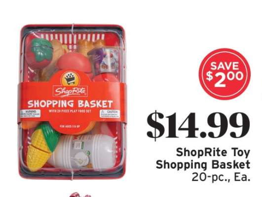 ShopRite Toy Shopping Basket