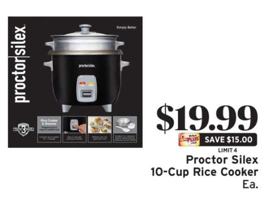 Proctor Silex 10-Cup Rice Cooker