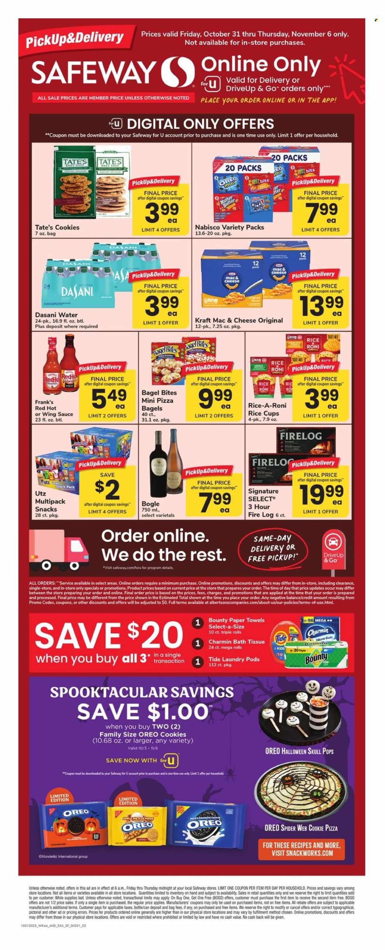 Safeway ad - 10/31/2025 - 11/06/2025. Page 1