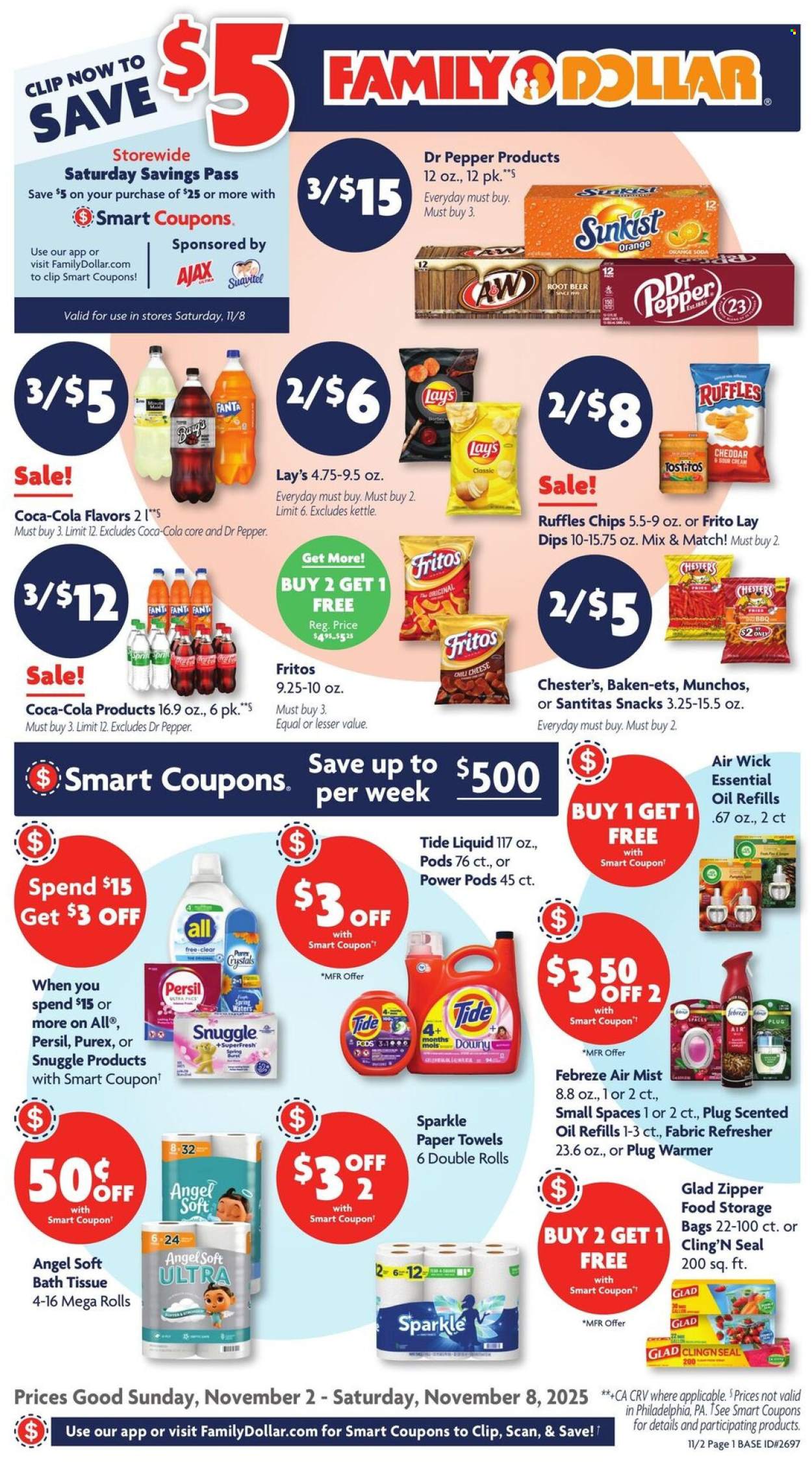 Family Dollar ad - 11/02/2025 - 11/08/2025. Page 1