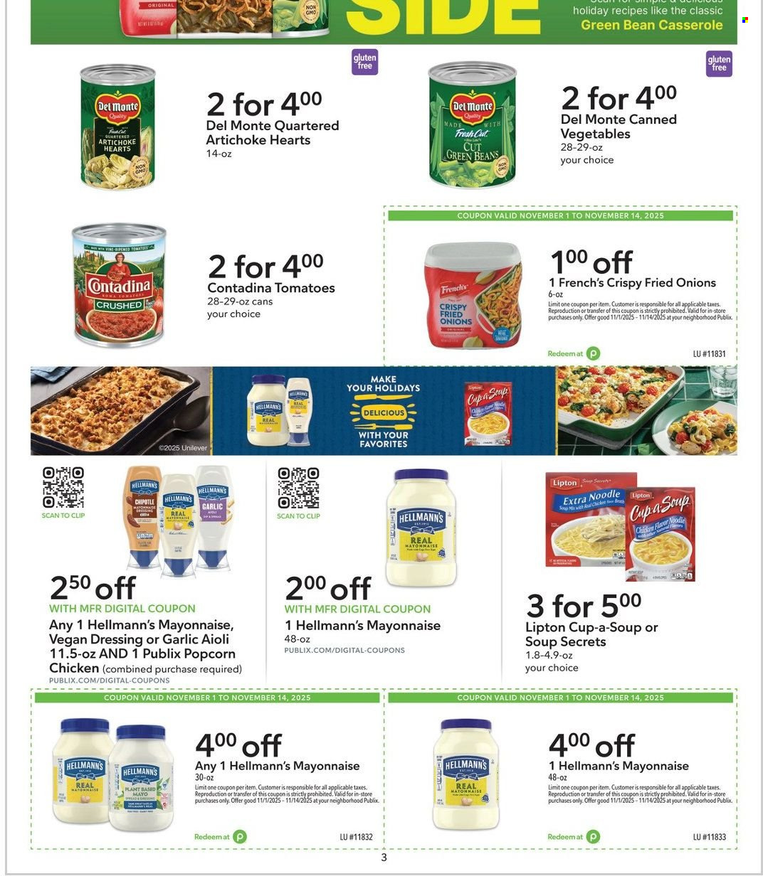 Publix ad - 11/01/2025 - 11/14/2025. Page 3