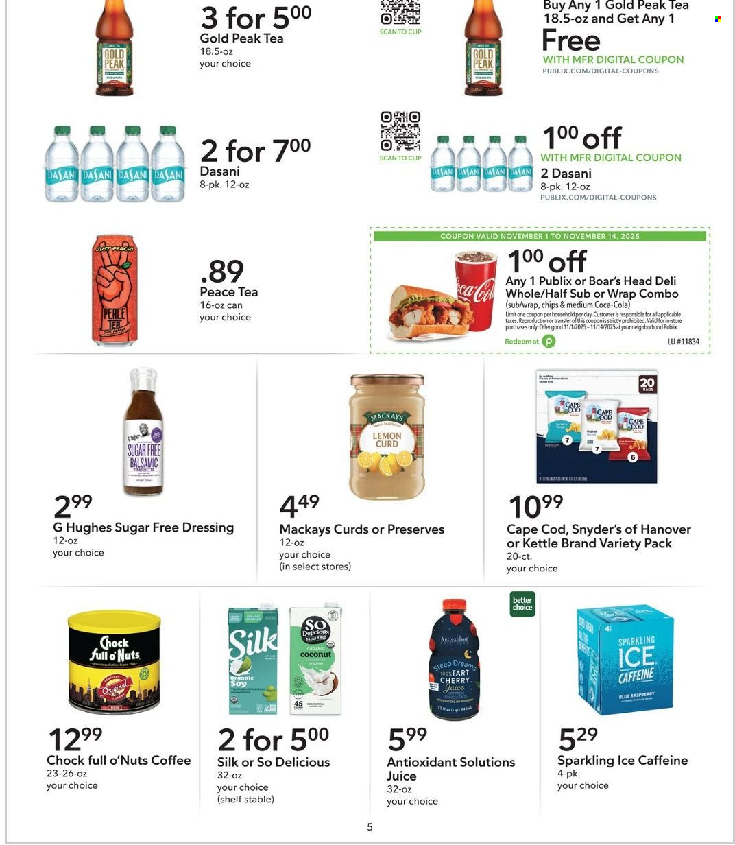 Publix ad - 11/01/2025 - 11/14/2025. Page 5