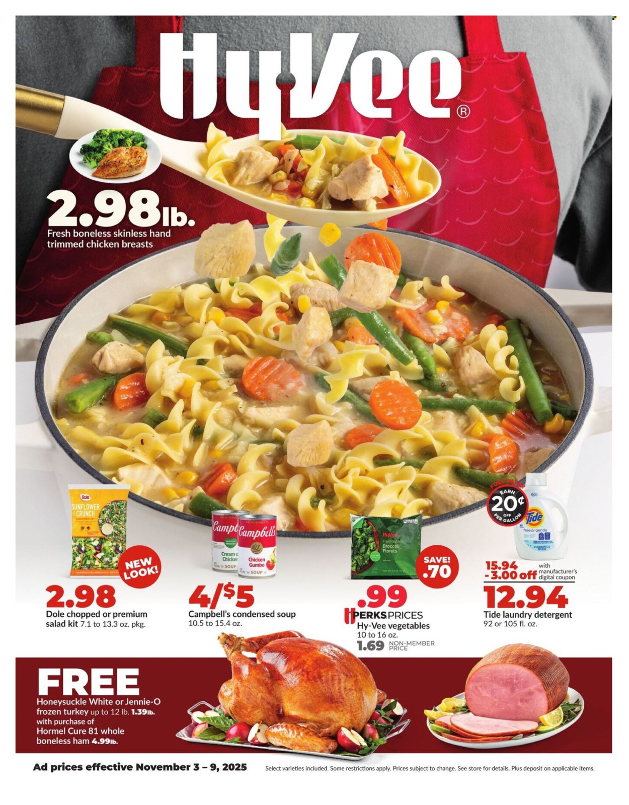 Hy-Vee ad - 11/03/2025 - 11/09/2025. Page 1