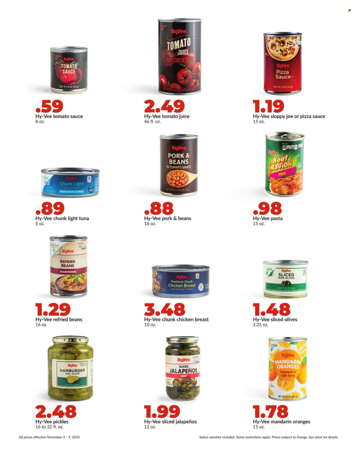 Hy-Vee ad - 11/03/2025 - 11/09/2025. Page 20