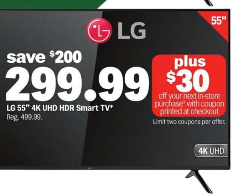 LG 55" 4K UHD HDR Smart TV*