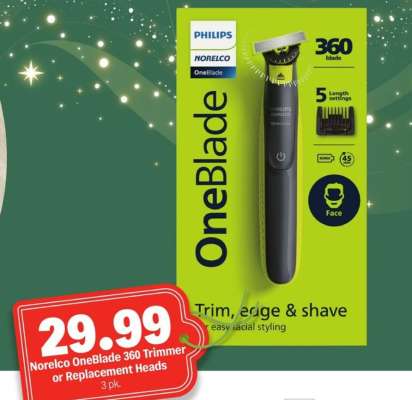 Norelco OneBlade 360 Trimmer or Replacement Heads