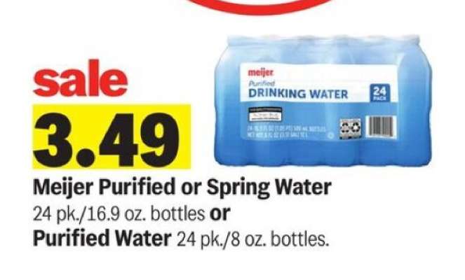 Meijer Purified or Spring Water