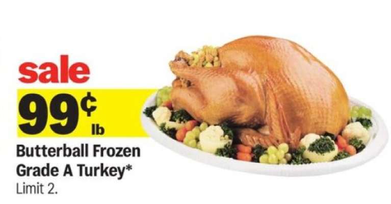 Butterball Frozen Grade A Turkey*
