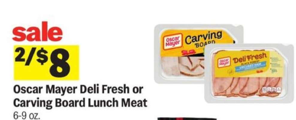 Oscar Mayer Deli Fresh or Carving Board Lunch Meat
