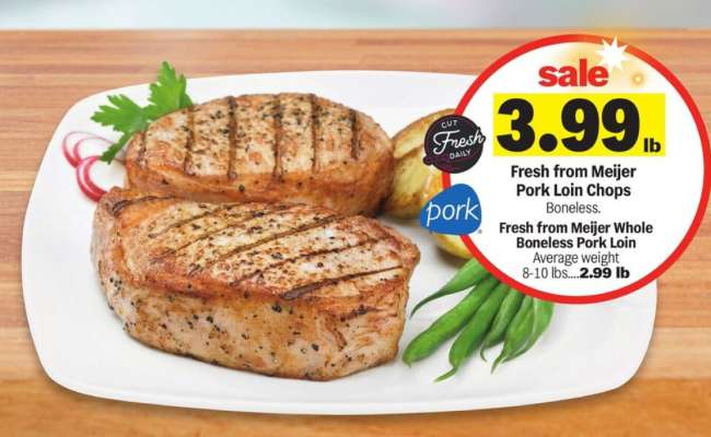 Fresh from Meijer Pork Loin Chops