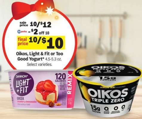 Oikos, Light & Fit or Too Good Yogurt*
