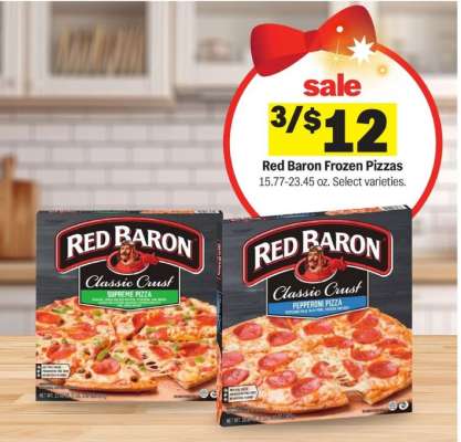 Red Baron Frozen Pizzas*