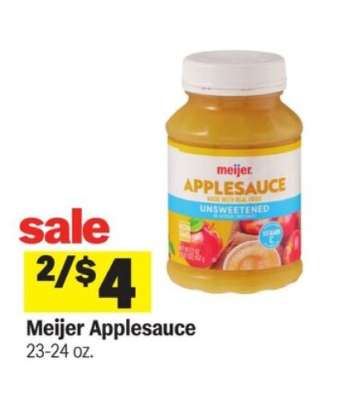 Meijer Applesauce