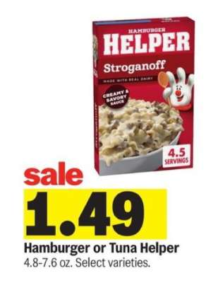 Hamburger or Tuna Helper