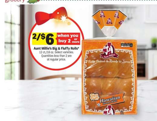 Aunt Millie's Big & Fluffy Rolls