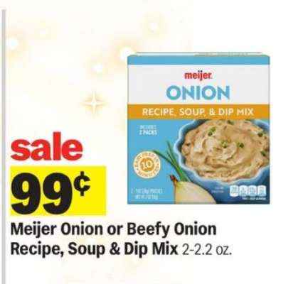 Meijer Onion or Beefy Onion Recipe, Soup & Dip Mix