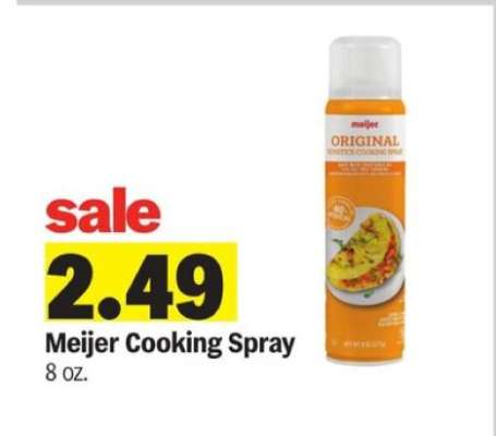 Meijer Cooking Spray