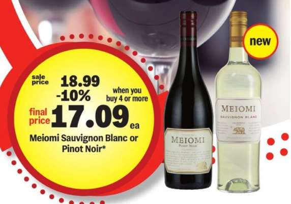 Meiomi Sauvignon Blanc or Pinot Noir