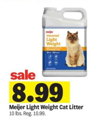 Meijer Light Weight Cat Litter