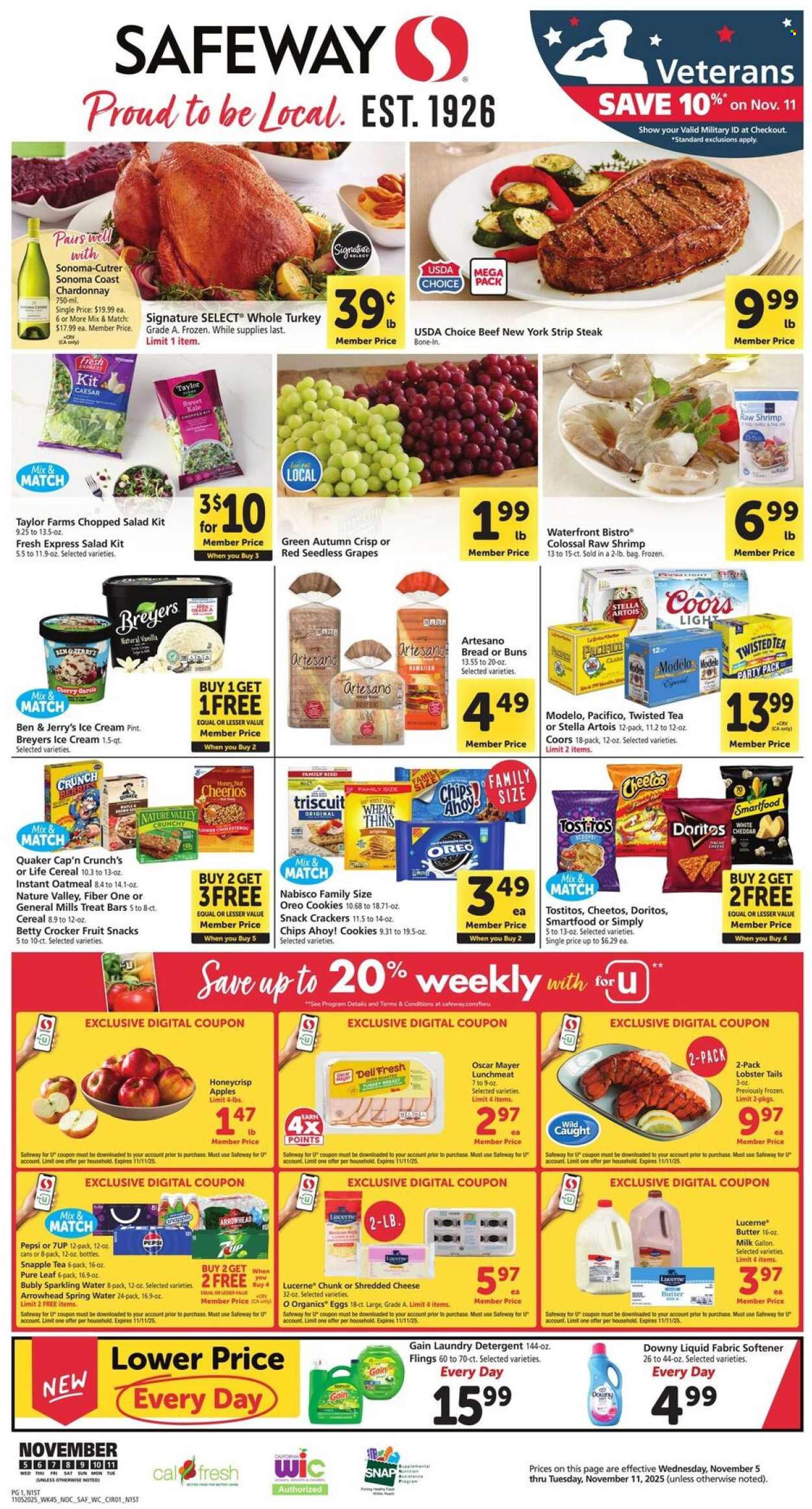 Safeway ad - 11/05/2025 - 11/11/2025. Page 1