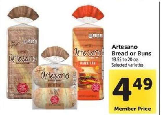 Artesano Bread or Buns