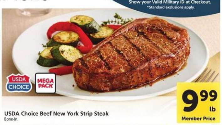 USDA CHOICE Beef New York Strip Steak
