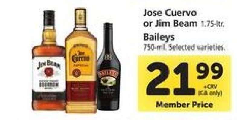 Jose Cuervo or Jim Beam