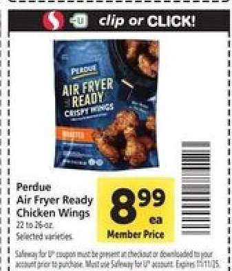 Perdue Air Fryer Ready Chicken Wings