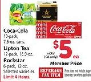 Coca-Cola, Lipton Tea, Rockstar