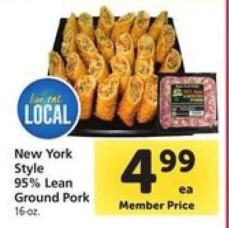 New York Style 95% Lean Ground Pork