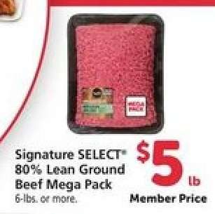 Signature SELECT 80% Lean Ground Beef Mega Pack