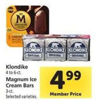 Klondike & Magnum Ice Cream Bars