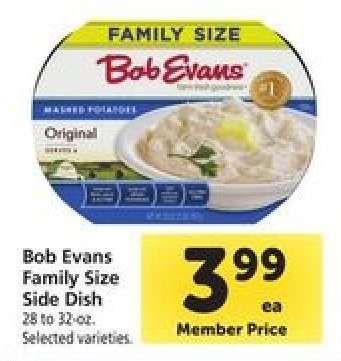 Bob Evans Family Size Side Dish