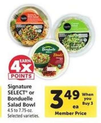 Signature SELECT or Bonduelle Salad Bowl