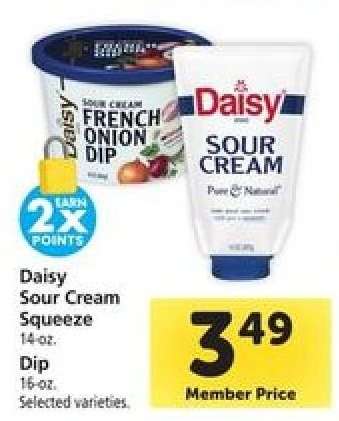 Daisy Sour Cream Squeeze