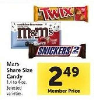 Mars Share Size Candy