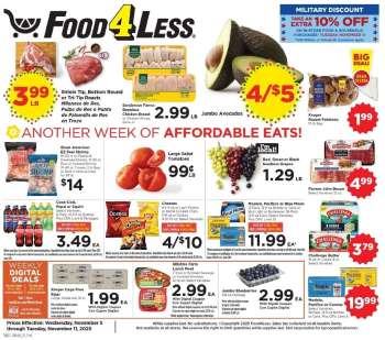 Food 4 Less Flyer - 11/05/2025 - 11/11/2025.