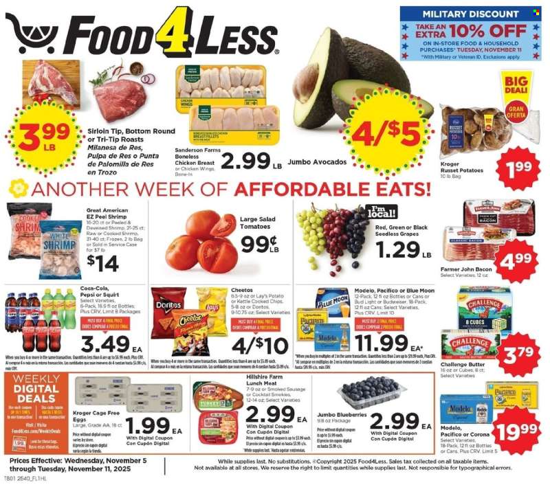 Food 4 Less Flyer - 11/05/2025 - 11/11/2025.